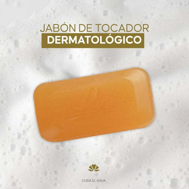 Lirio Dermatologico Antibacterial Bar Soap for all Skin Types 5.3 Oz. Pack of 14