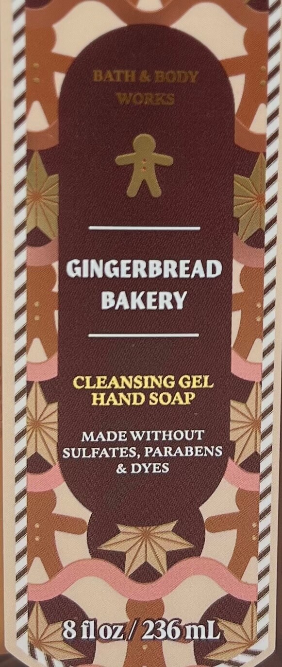 5 BATH & BODY WORKS GINGERBREAD BAKERY CLEANSING GEL HAND SOAP WASH PUMP 8 OZ