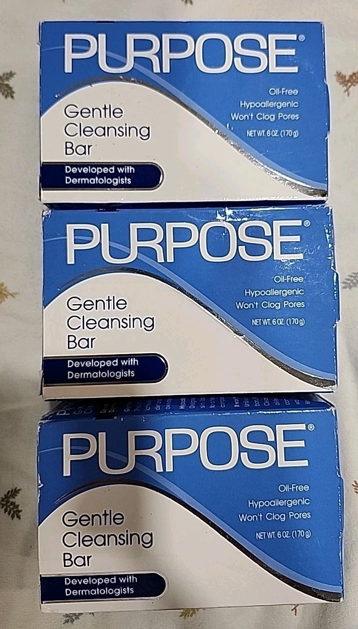Purpose Gentle Cleansing Bar 6 oz **3 Bars*Fast Shipping