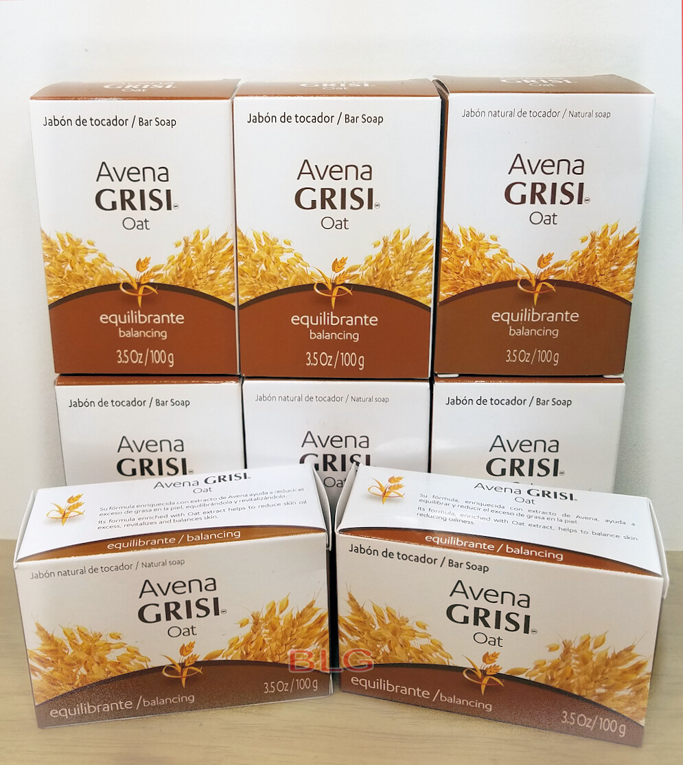 GRISI OAT AVENA NATURAL SOAP Balancing 3.5 oz Scented Bar Hand Face Bath Jabon