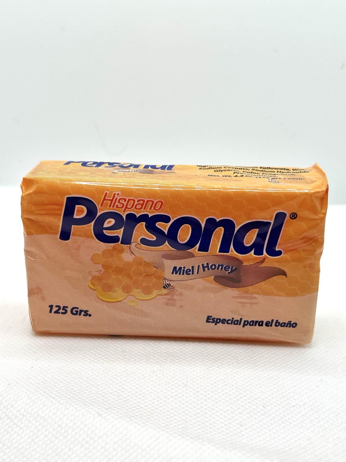 Hispano Personal Miel/Honey Bar Soap 125 Gram – Pack of 3