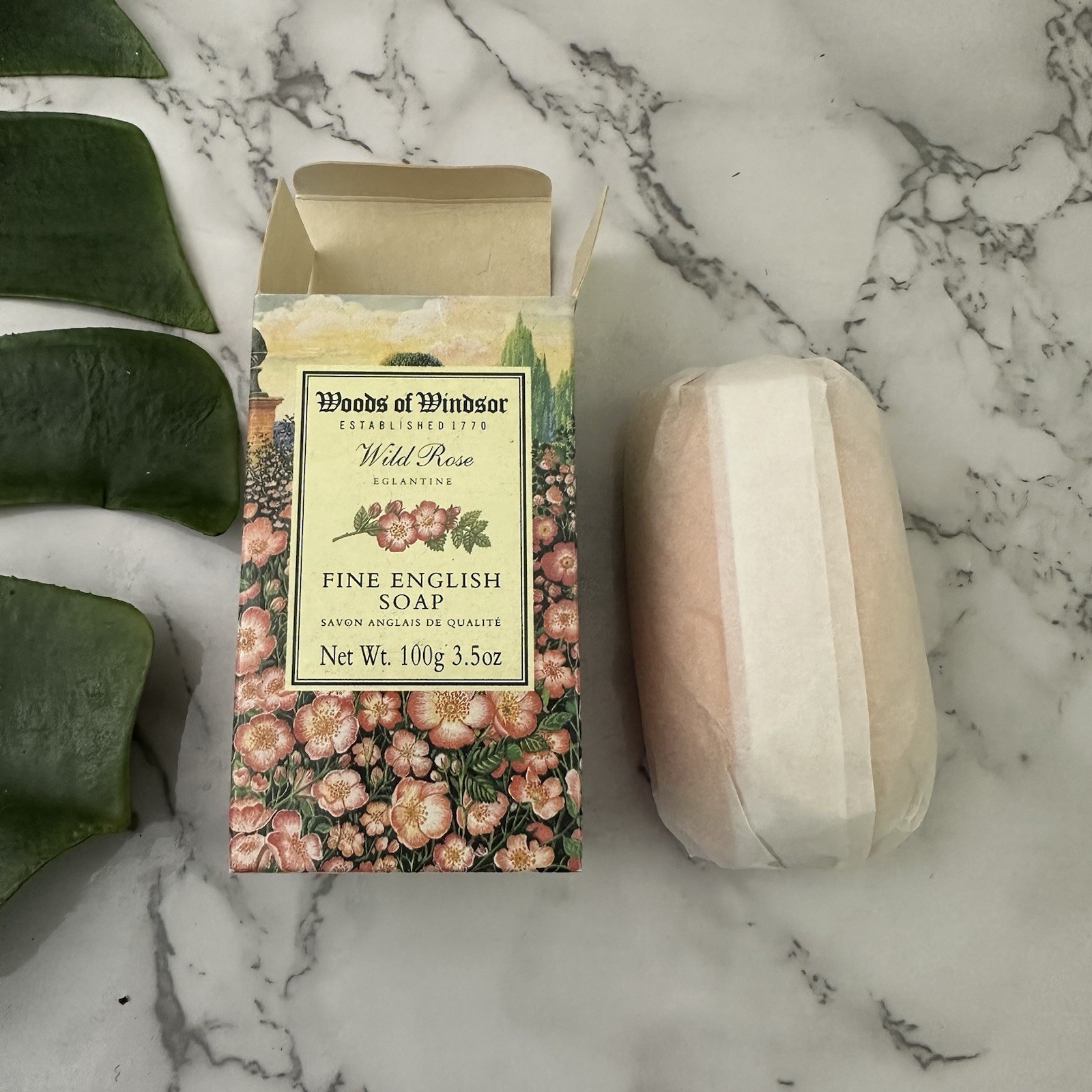 Woods of Windsor Vintage Wild Rose Fine English Soap Bar New 3.5 oz 90s Floral
