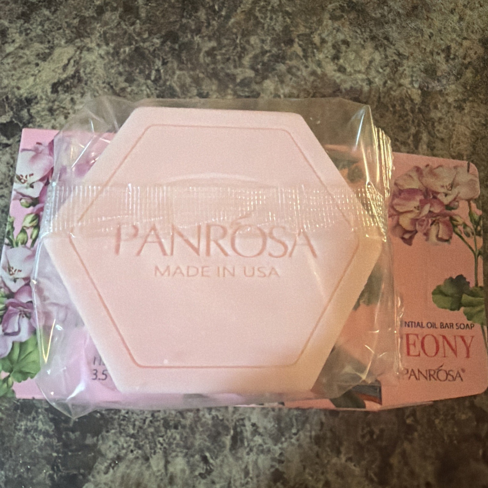 Panrosa Essential Oil Bar Soap Peony Gentle scent Made In USA