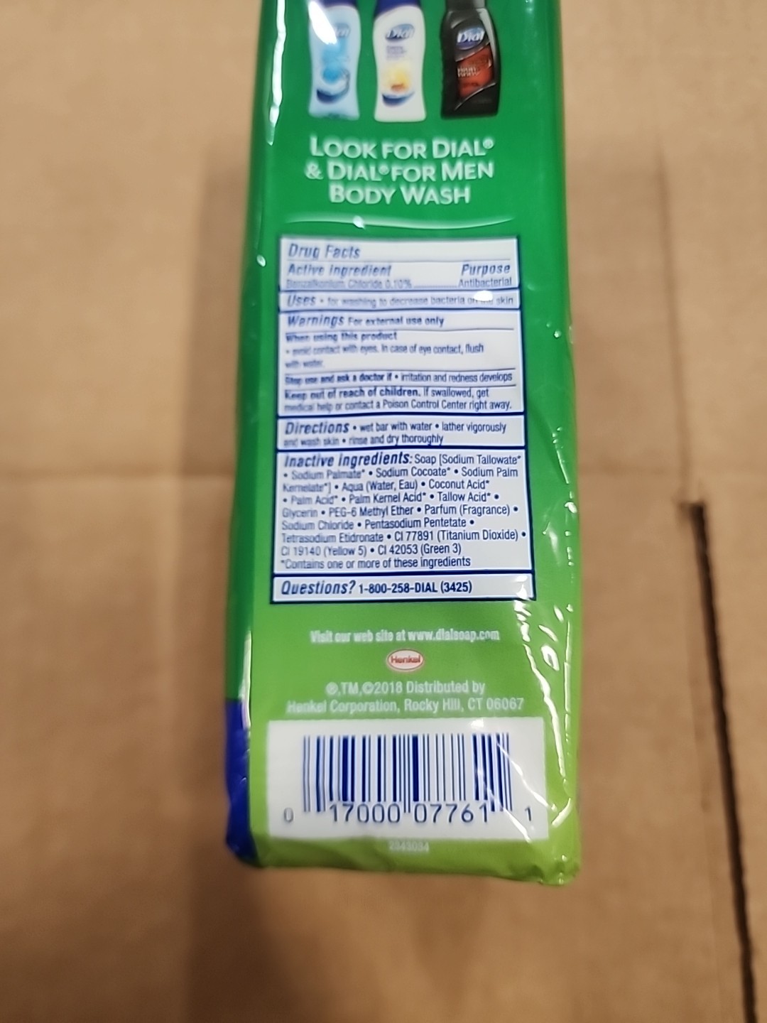 Dial Antibacterial Bar Soap Mountain Fresh Deodorant 4oz (8 Pack) DISCONTINUED