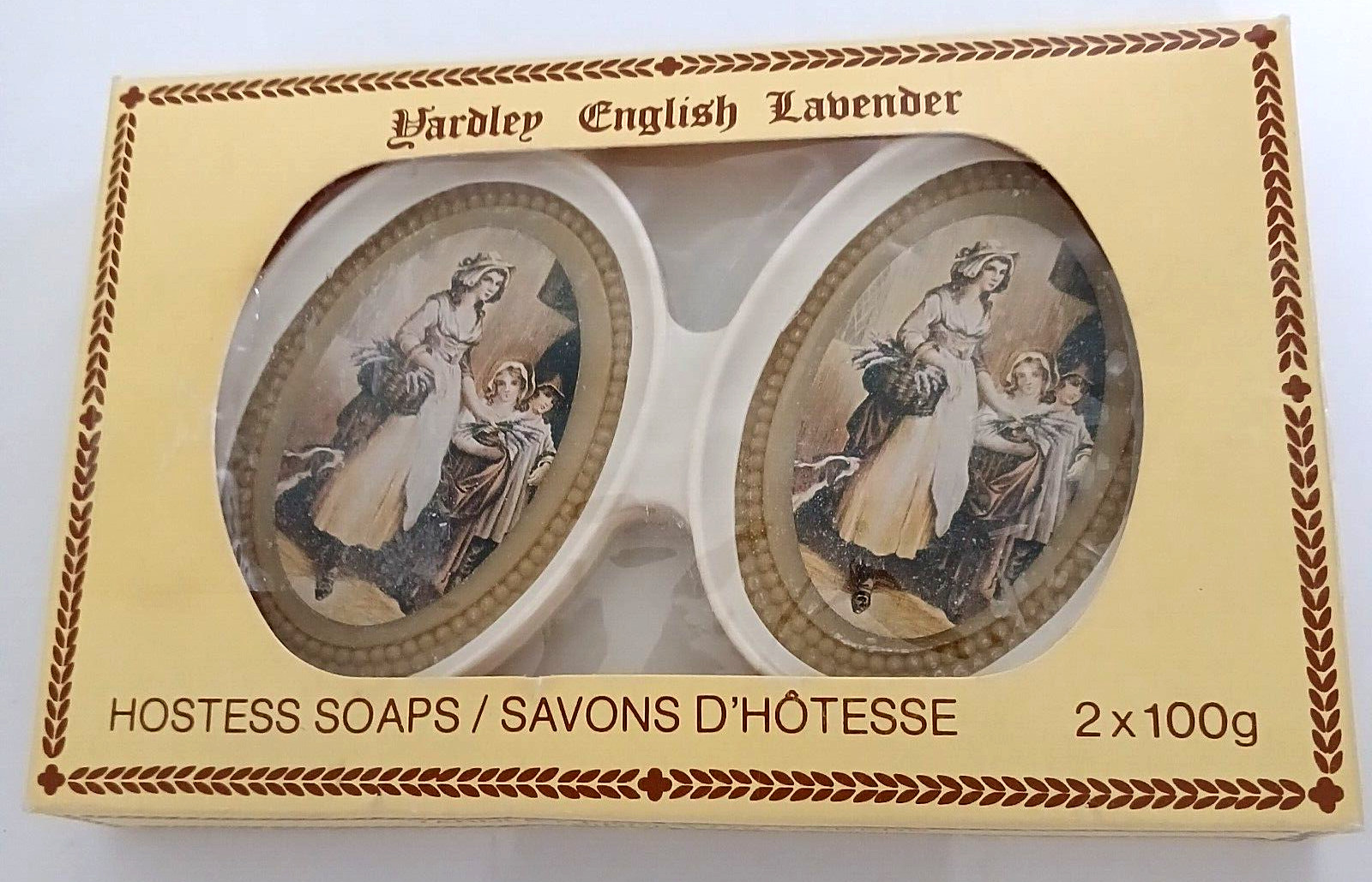 Vintage Yardley English Lavender Hostess Soaps Set of 2 X 100g NEW in Box Canada