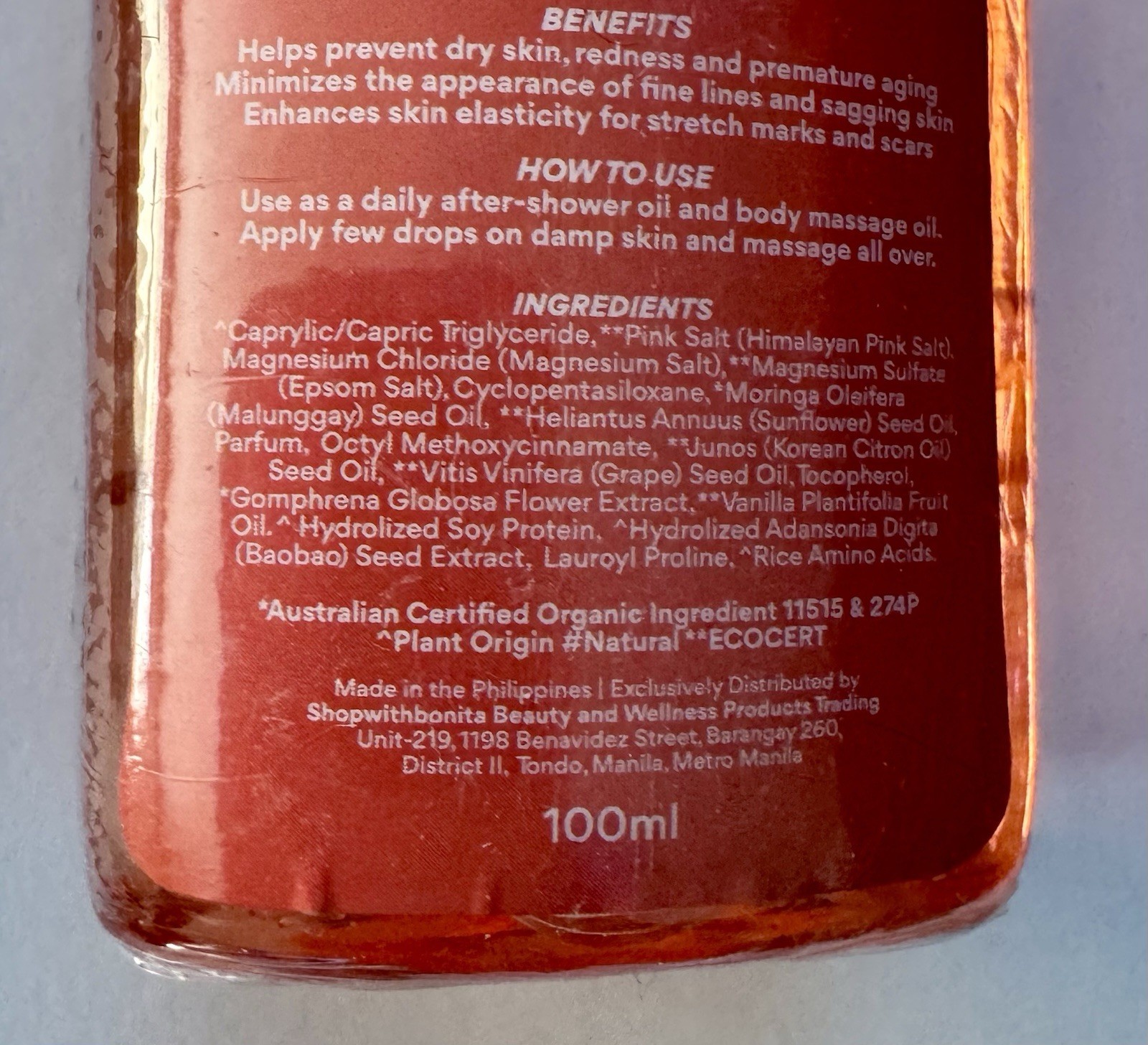Bonita Himalayan Pink Salt Oil And Tawas Calamansi Persimmon soap