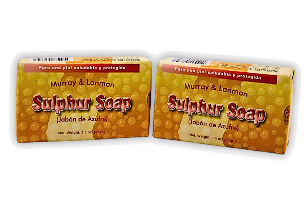 Murray & Lanman Sulphur Soap – Pack of 2 Bars (3.3 oz Each)