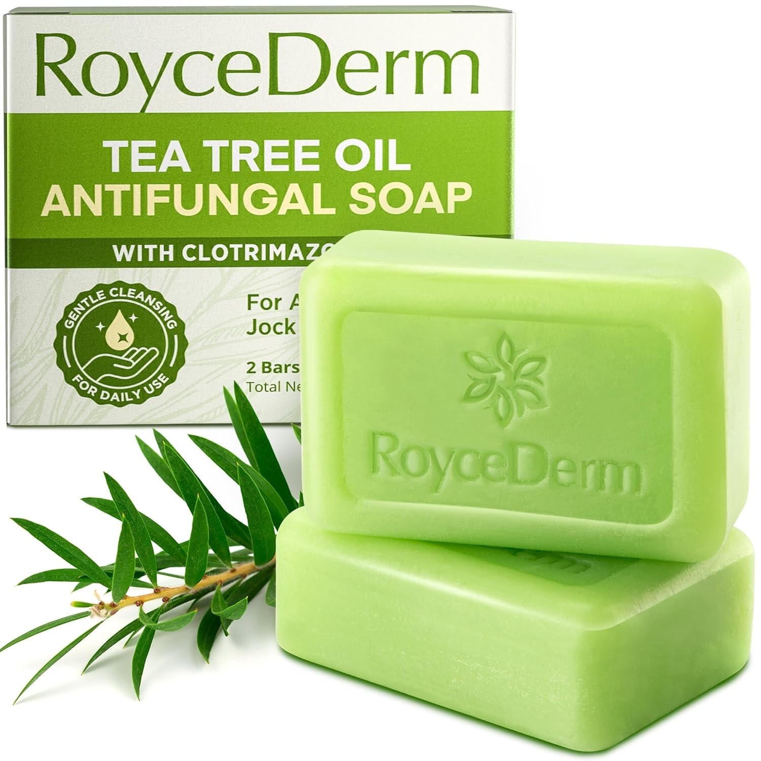 Roycederm Antifungal Bar Soap – Tea tree Oil Soap – Athlete’s Foot Treatment