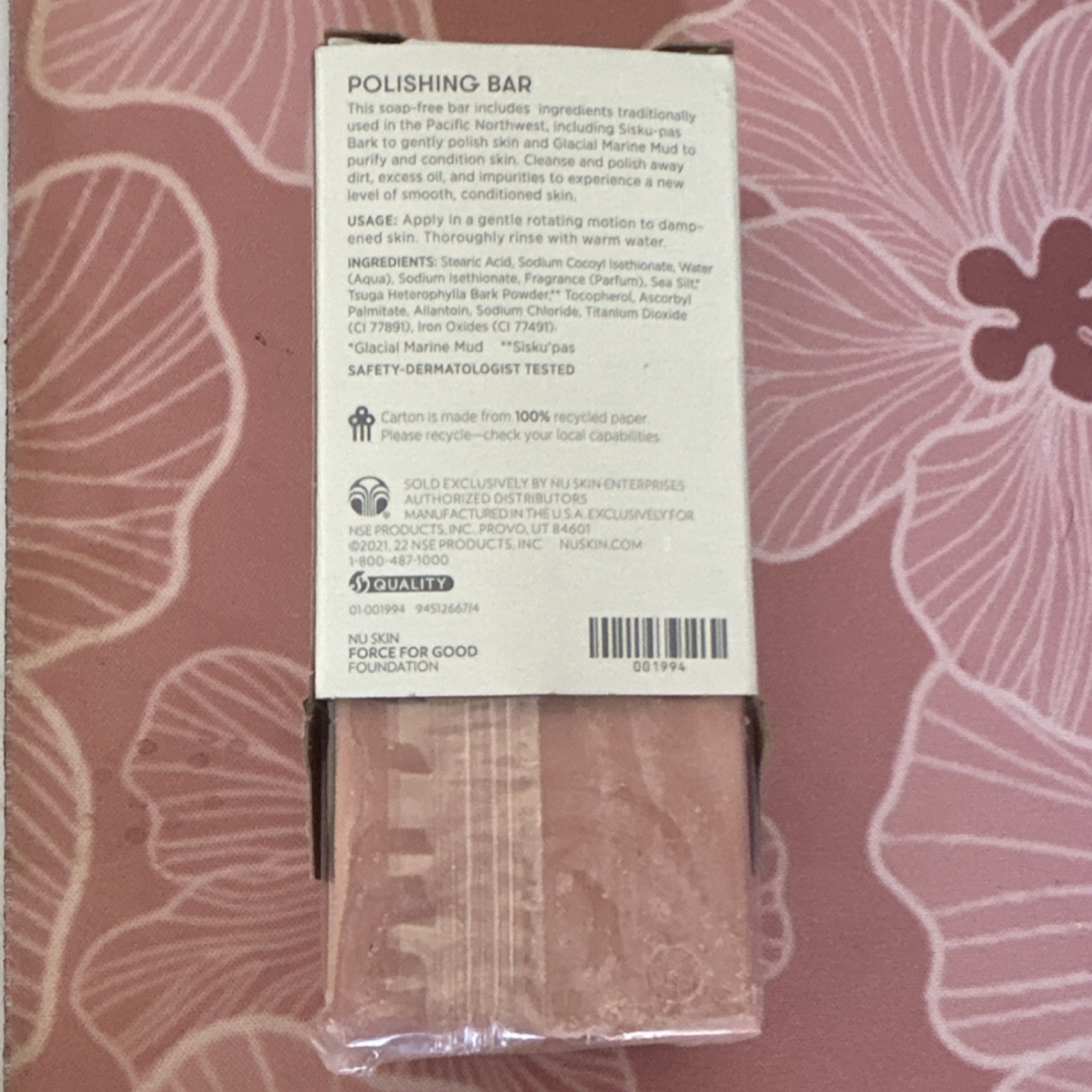 Epoch Polishing Bar 3.40oz Dermatologist Tested Body Face Nu Skin Force For Good