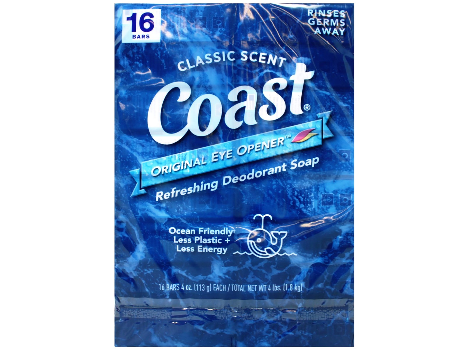 coast Refreshing Deodorant Soap Bar Soap with Thick Rich Lather Clean 1.8kg