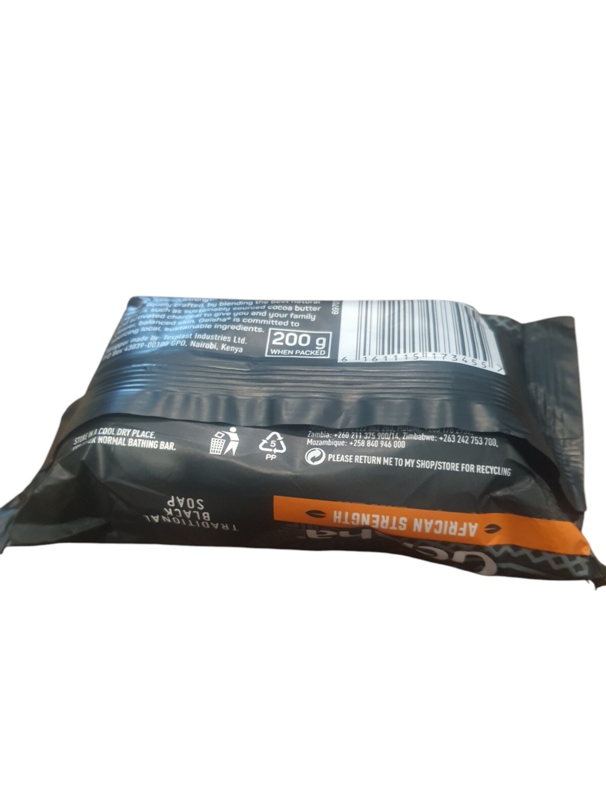 Geisha Traditional Black Soap 200g With Cocoa Butter And Charcoal
