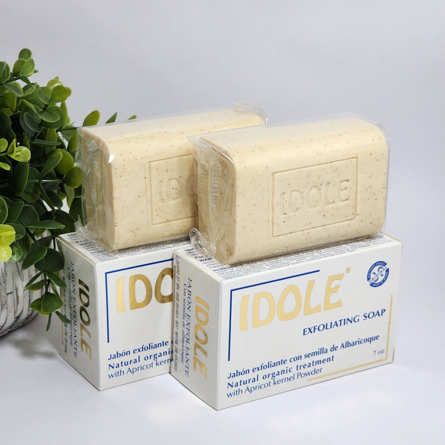 Idole Exfoliating Soap with Apricot Natural Organic Treatment 7oz /200g Lot of 2