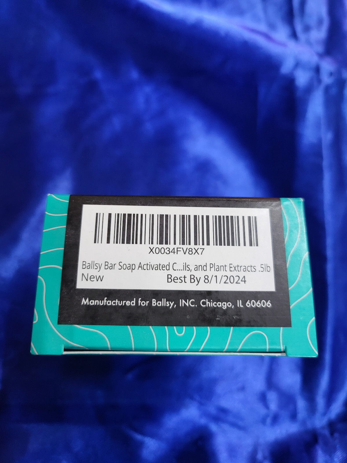 Ballsy .5lb Soap Bar Activated Charcoal, Essential Oils, and Plant Extracts Aloe