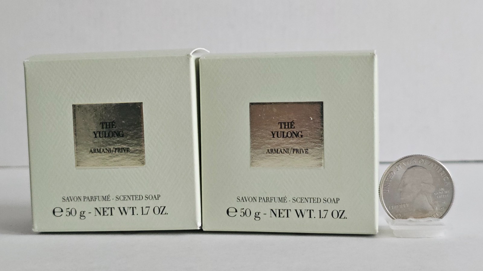 Armani Privé THÉ YULONG Scented Luxury Mini Soap – TWO PIECES 1.7Oz/50g/each