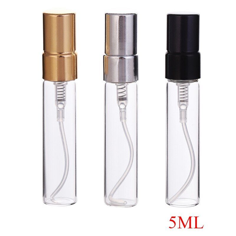 3pcs 3ml – 10ml Refillable Aluminum Nozzle Perfume Scent Spray Container Bottle