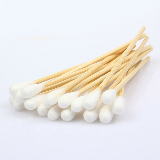 New 10cm 50pcs/pack Makeup Cotton Swabs Extra Long Wood Handle Applicator Q-tip