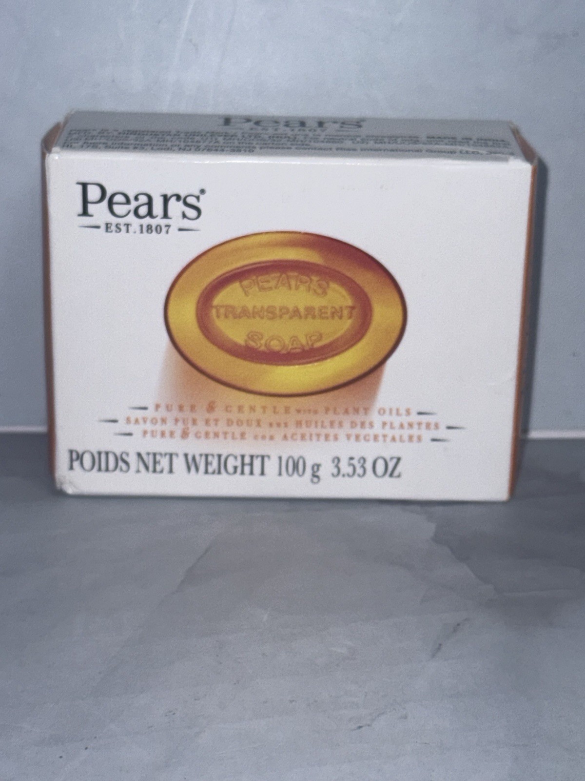 Pears Transparent Glycerin Bar Soap 3.53 Oz Each ORANGE COLOR Pack of 1