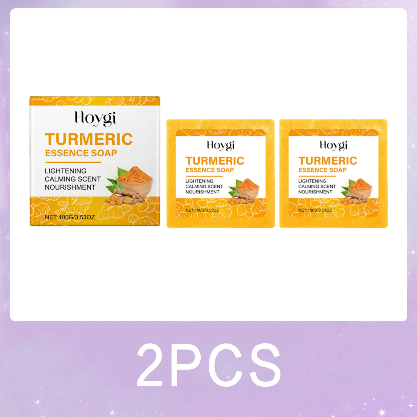 Turmeric Skincare Set Body Soap anti Acne Dark Spot Corrector Improve Dry Skin M