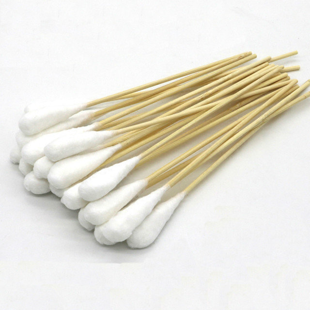 New 10cm 50pcs/pack Makeup Cotton Swabs Extra Long Wood Handle Applicator Q-tip