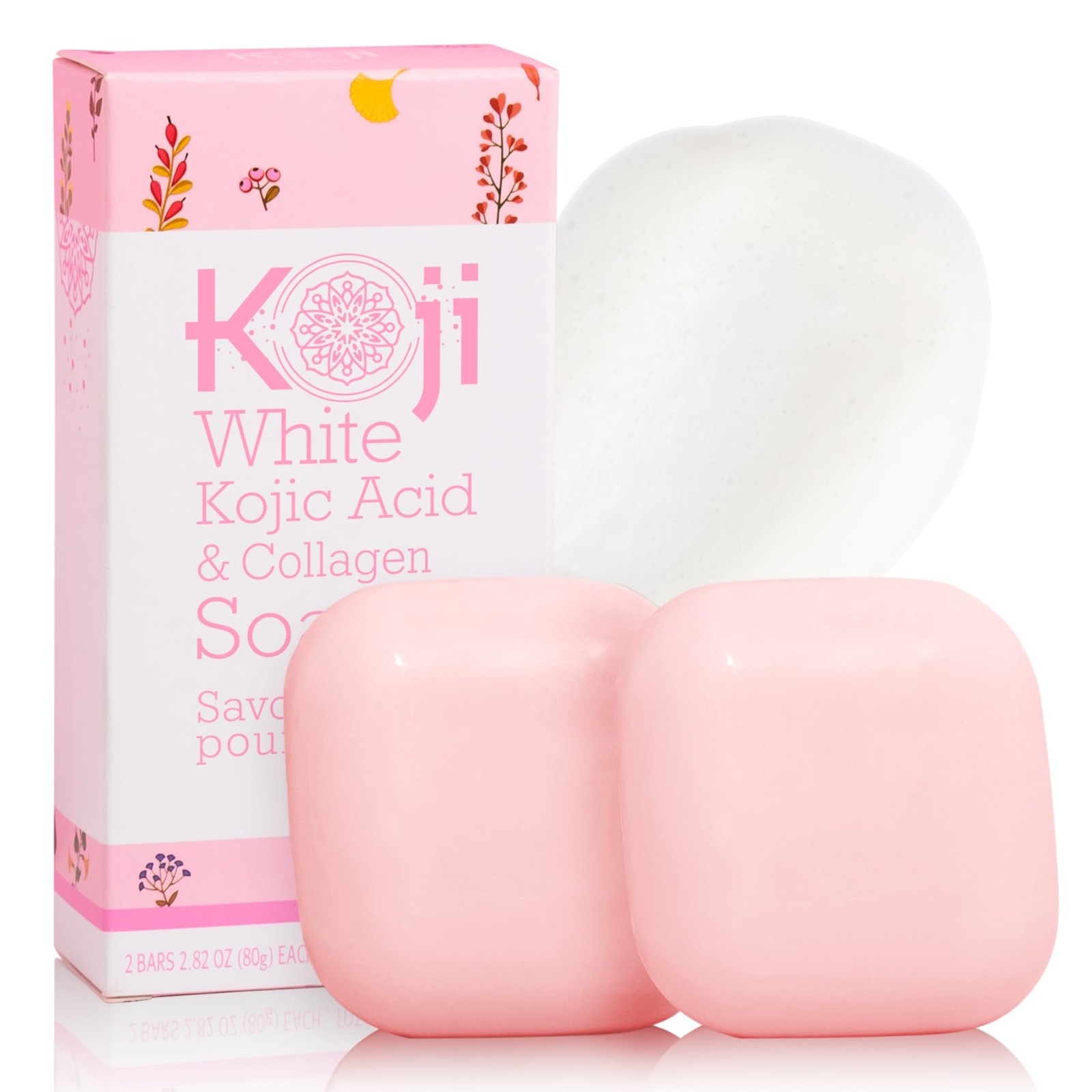 Koji White Kojic Acid & Collagen Skin Brightening Soap ( 2.82 oz / 2 Bars ) –
