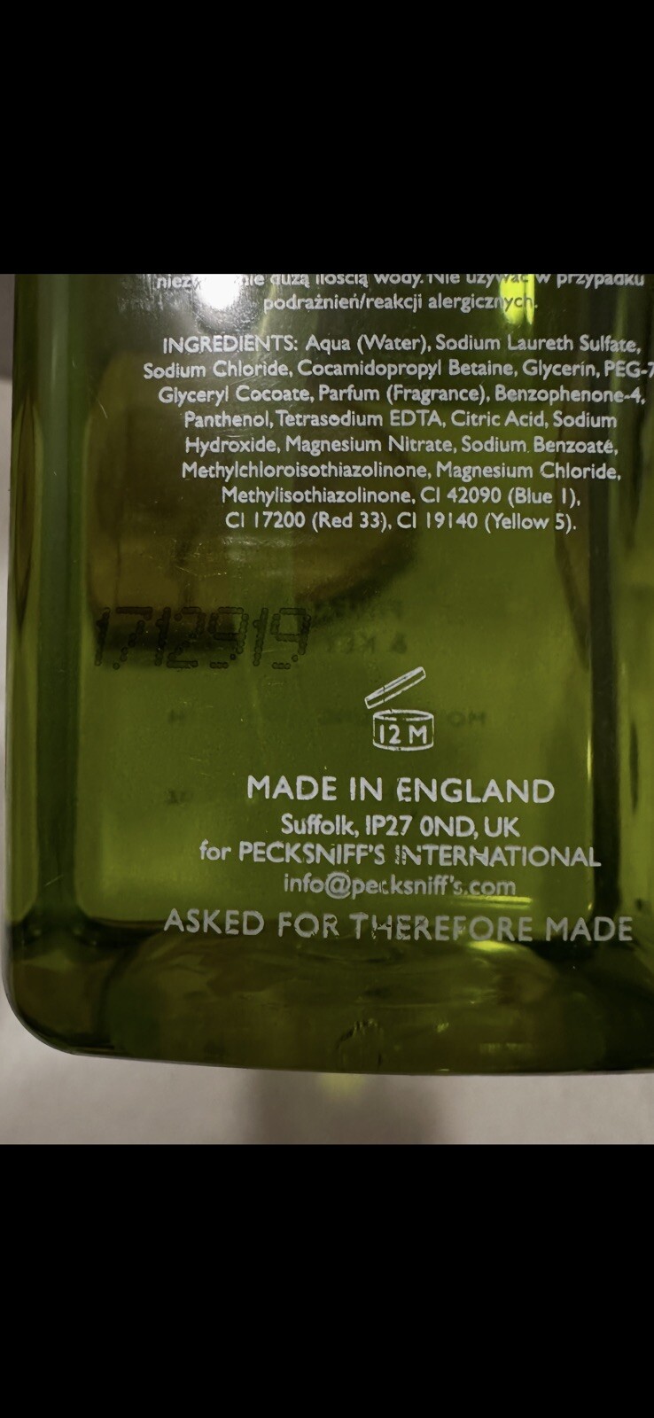 Pecksniff’s Hand Wash Pineapple Key Lime Limited Edition Hand Soap 500ml 16.9