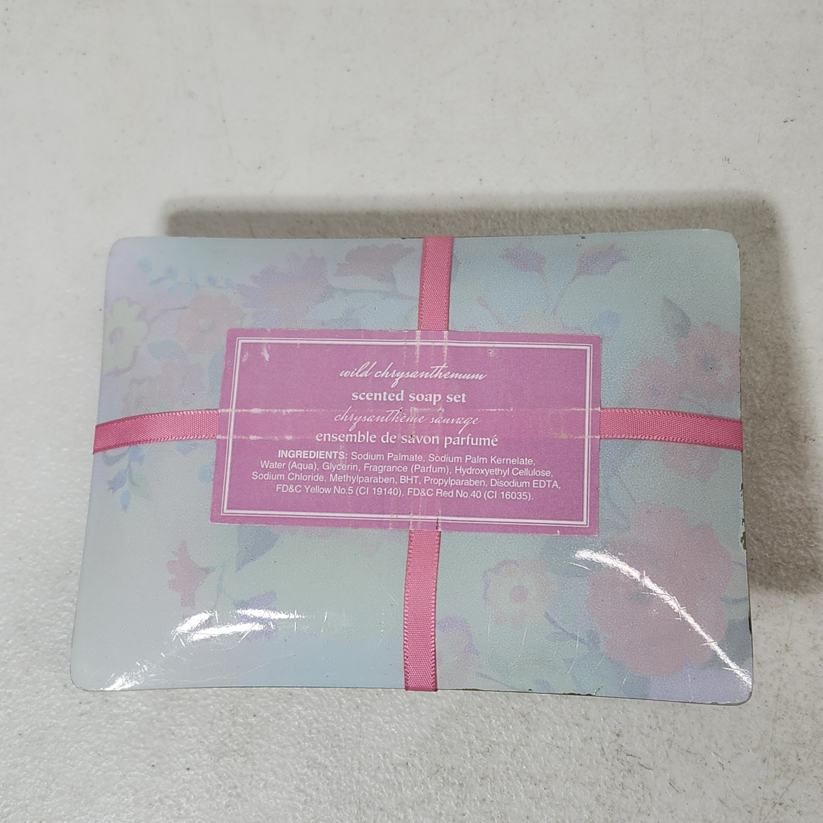 Pier 1 Imports Colorful Floral Scented Soap With Dish Bathroom Decor NEW