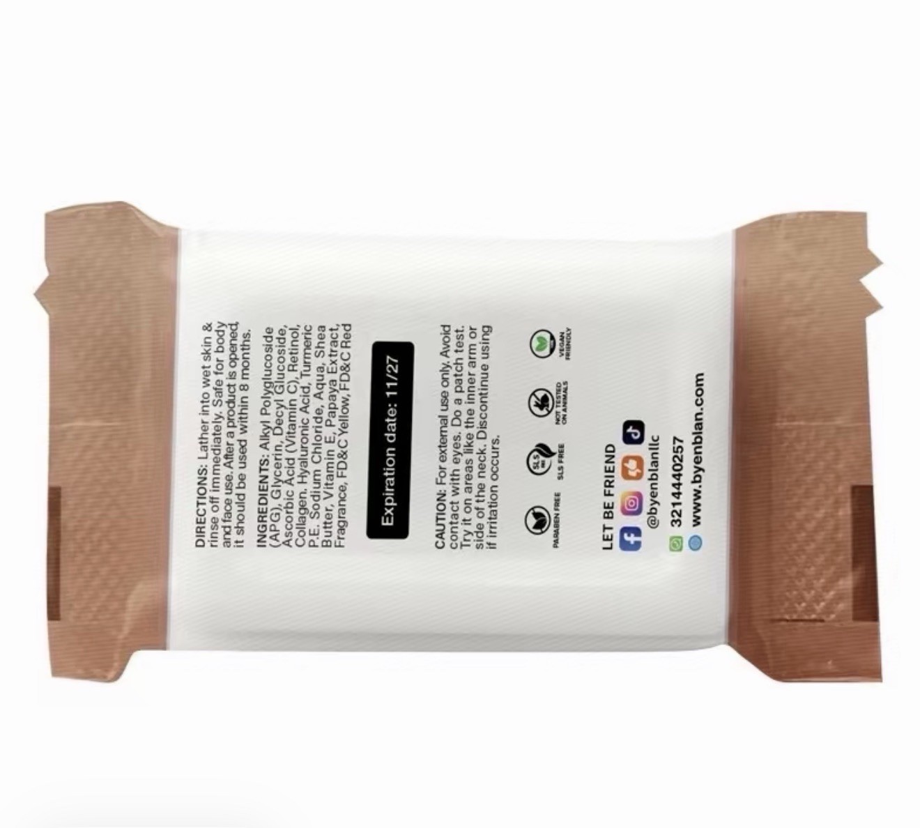Turmeric Face & Body Soap Byenblan Xtra Strong – 7 Days Results Glow 4 oz