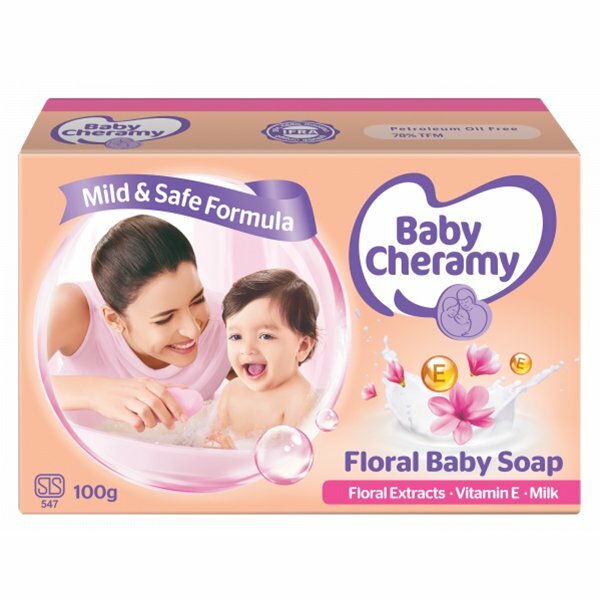 BABY SOAP- Baby Cheramy Floral & Herbal Milk Soap Moisturising (100g) Sri Lanka