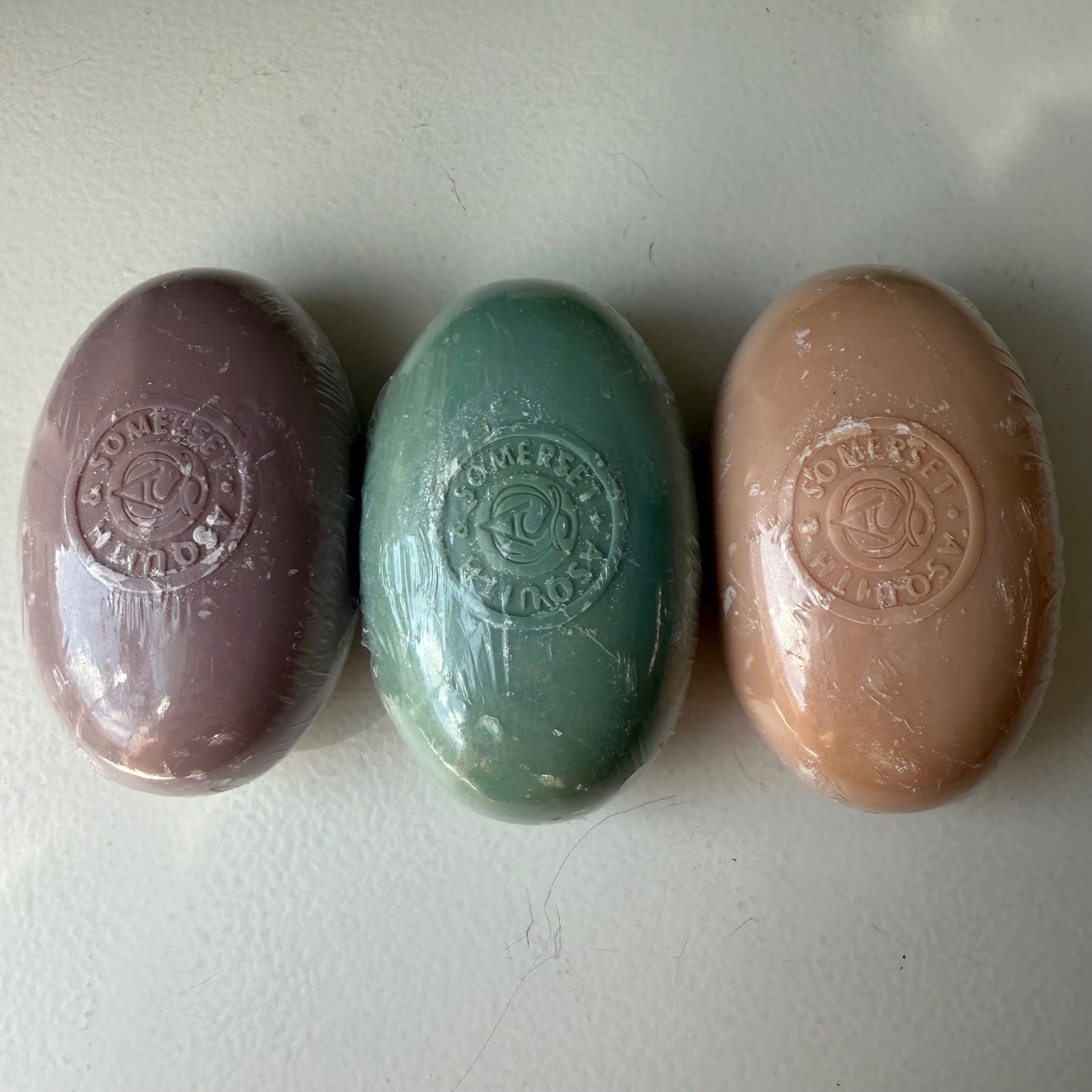 NEW Somerset Asquith Soap Lot 3 Oval Shape Travel Size Sealed Clean Shower Wash