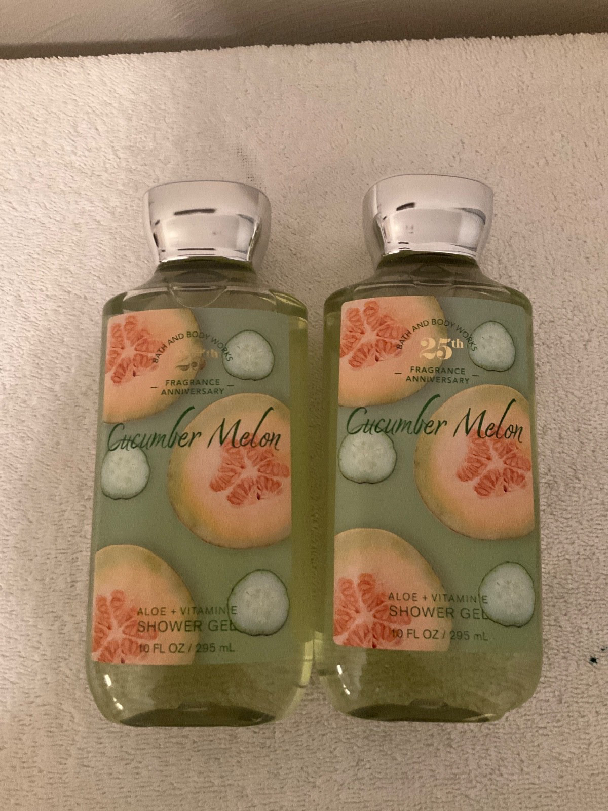 3 Bath & Body Works – Cucumber Melon Shea Butter Cleansing Bars & 2 Shower Gels