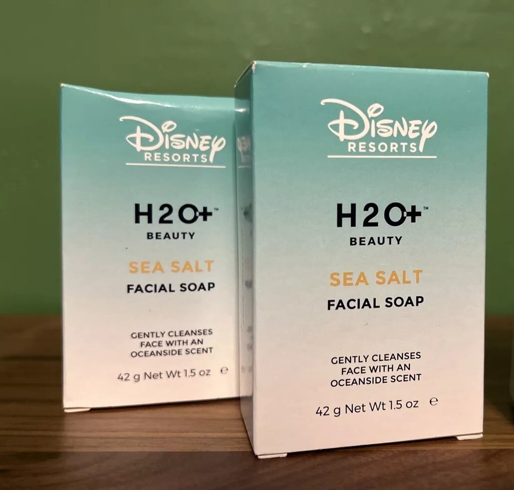 4 Disney Resorts H20+ Sea Salt Facial And Bath Soap 1.5 oz NEW 2 Each