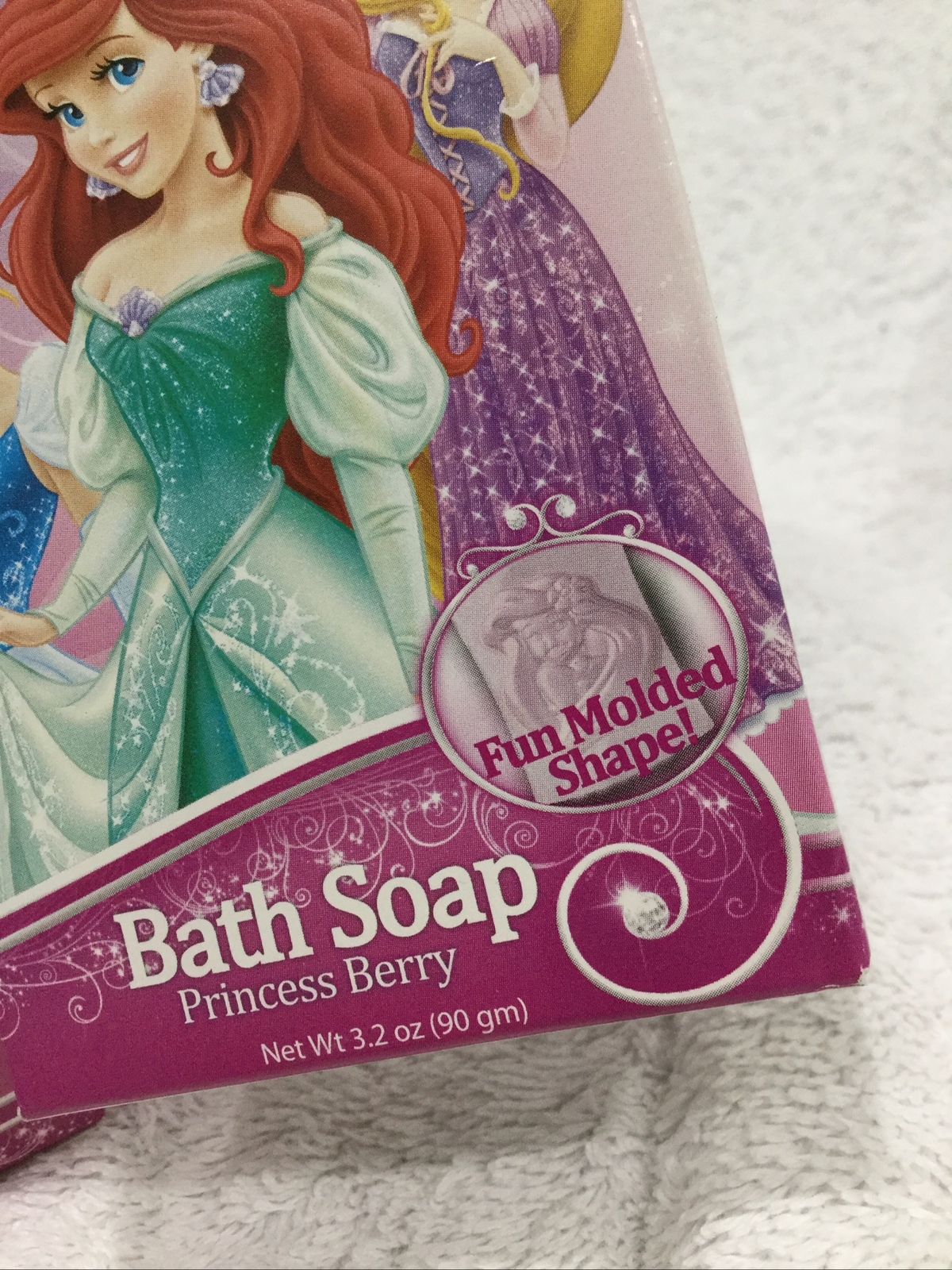Disney THE LITTLE MERMAID Bar Soap Princess Berry Scented Shaped Made In USA