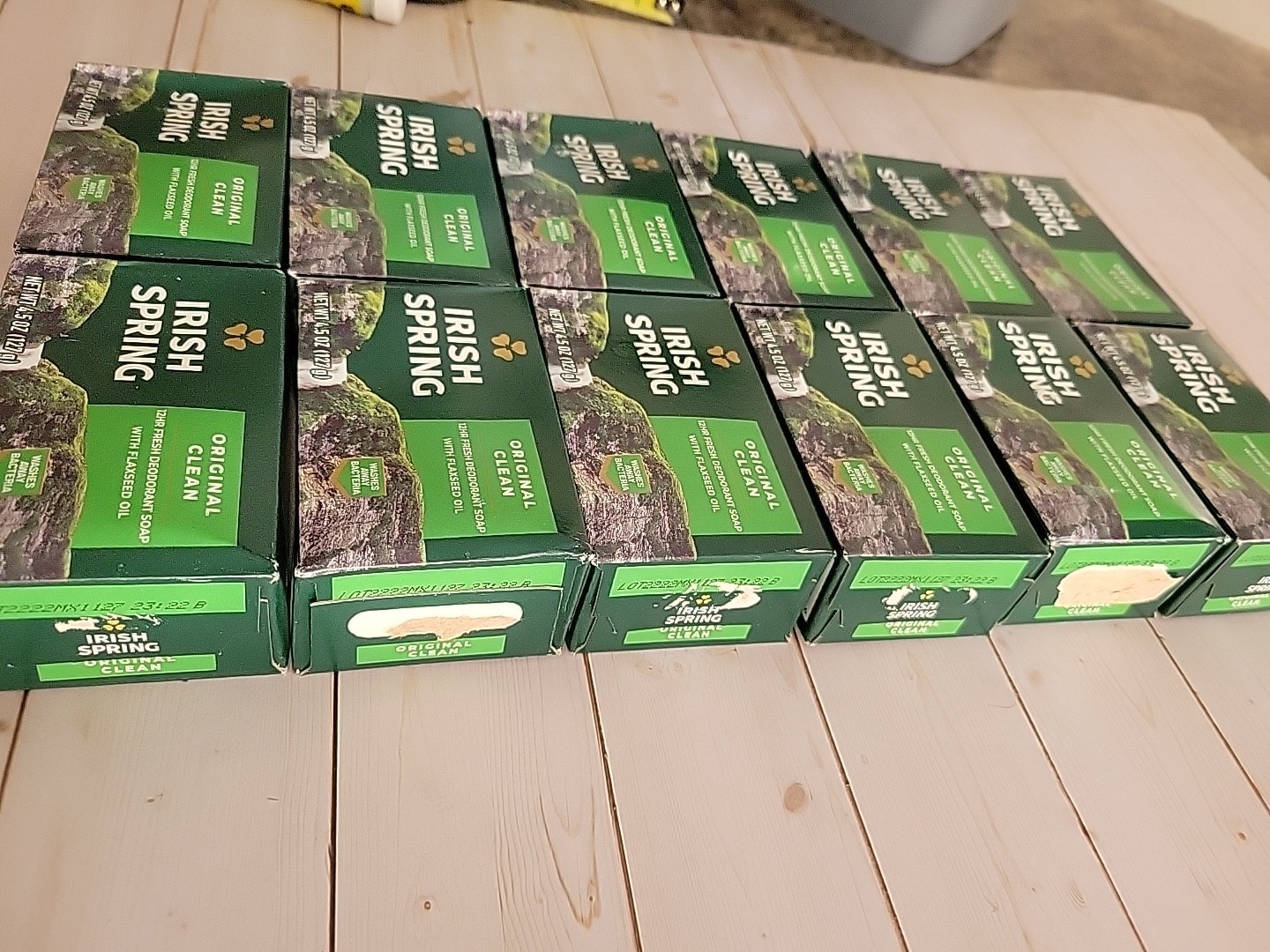 Irish Spring Original Clean 12HR Fresh Deodorant Soap Bar 4.5 OZ – 12 BARS