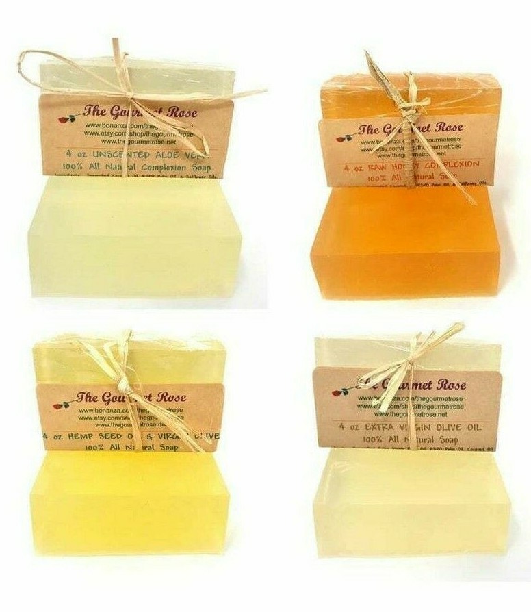 4 YOU PICK GLYCERIN SOAP 100% All Natural Pure Handmade Eco Biodegradable Choose