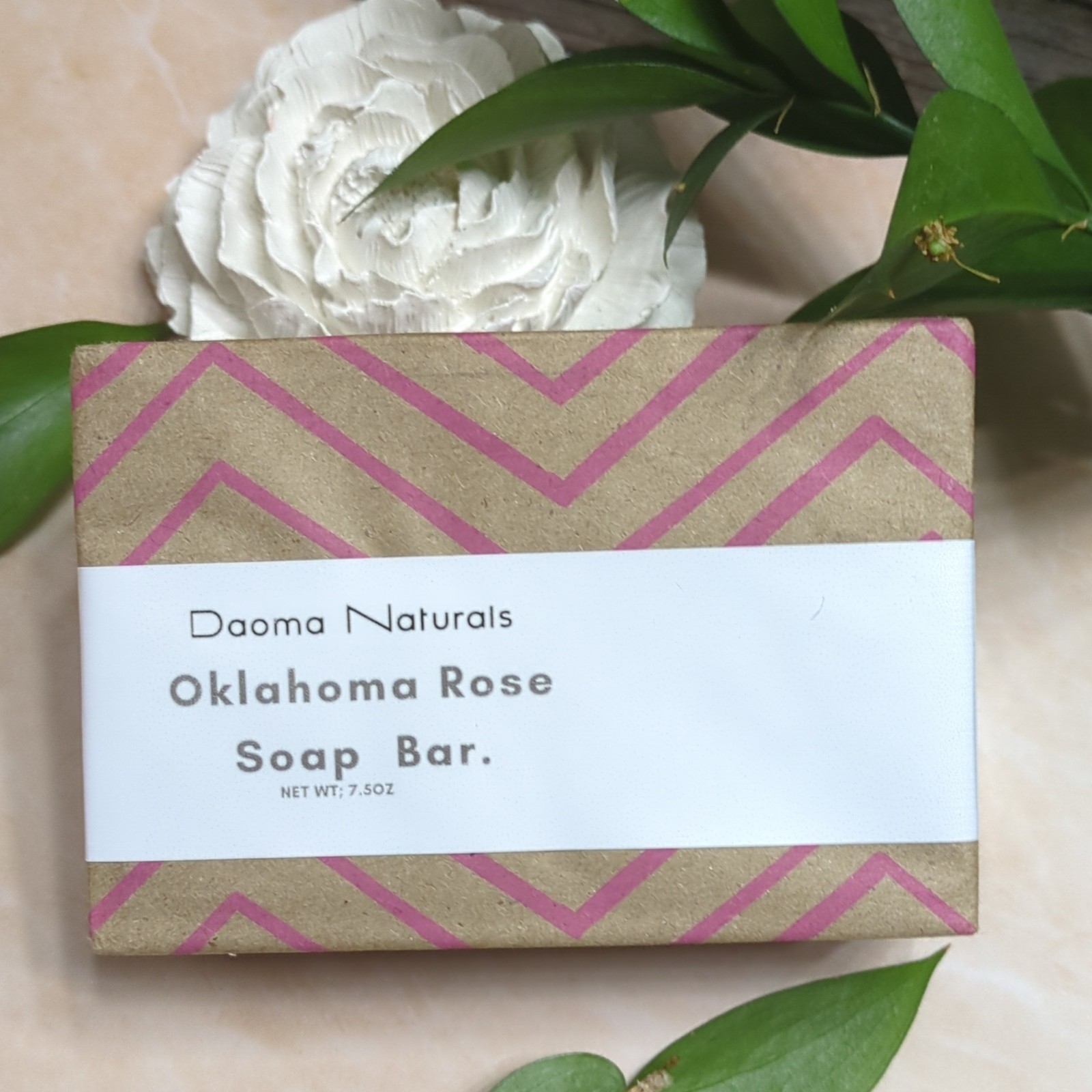 Daoma Naturals Rose Soap Bar 7.5 oz Brown Pink Body Unisex
