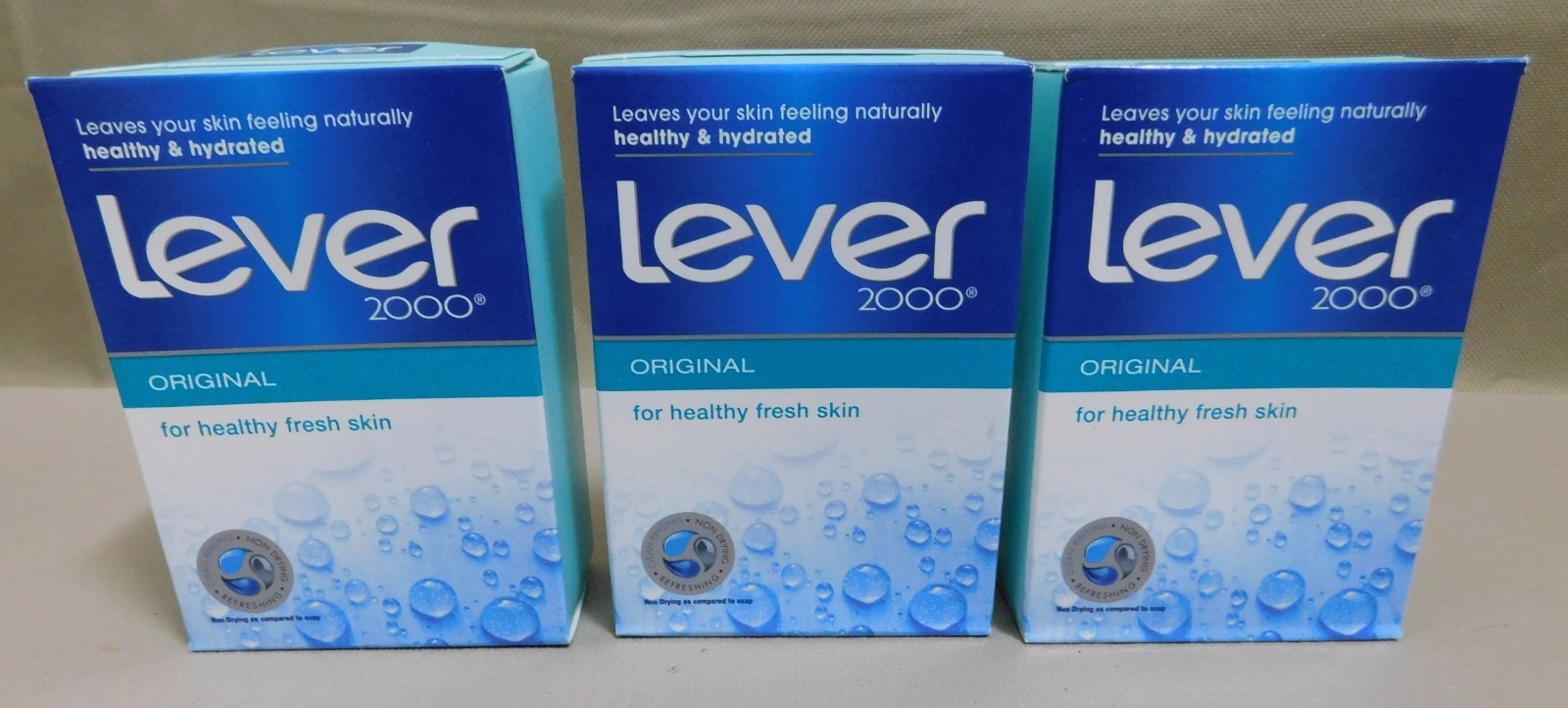 Lever 2000 (Lot of 3 ) Original Bar Soaps Made In USA 4oz Bars NEW DISCONTINUED