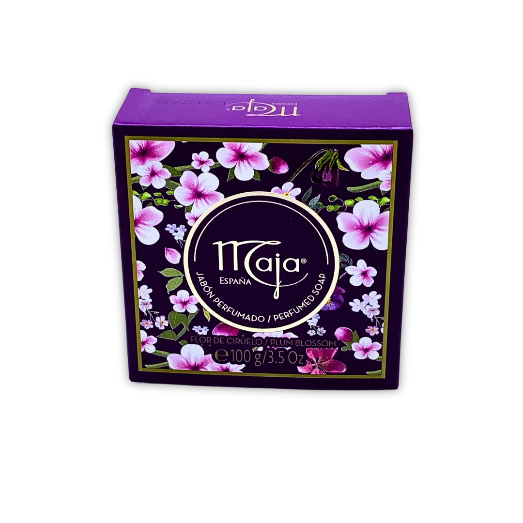 Maja España Plum Blossom Perfumed Soap Bar – Floral Scent | 3.5 oz