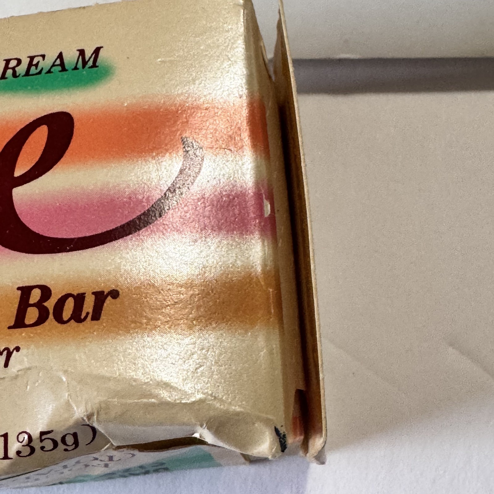 Vintage Tone Cream Skin Care Bar With Cocoa Butter 4.75 Oz New In Box