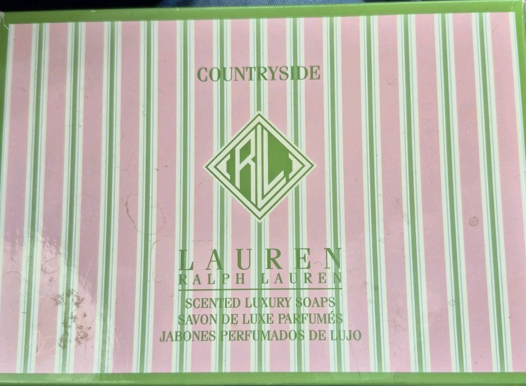 Vintage Lauren Ralph Lauren “Countryside” Set 6 2.9oz ea Scented Luxury Soaps