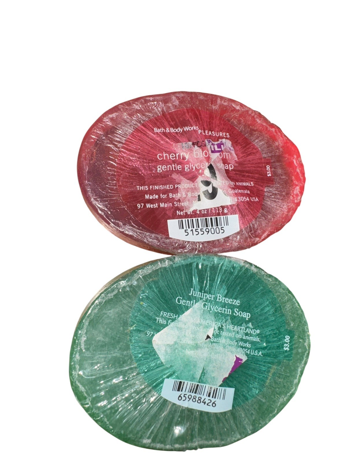 LOT OF 10 BATH BODY WORKS GENTLE GLYCERIN SOAP MIXED Cotton Sweet Pea Moonlight