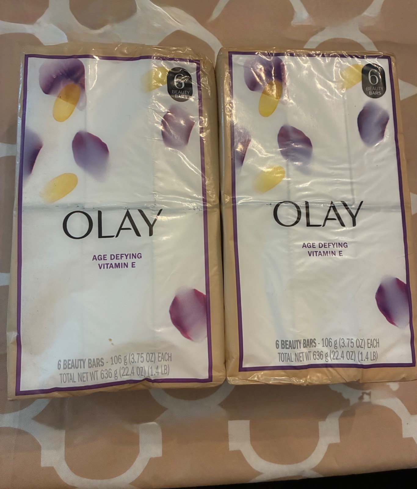2 X 6Pack OLAY Age Defy Beauty Bar Soap Vitamin E 3.75oz