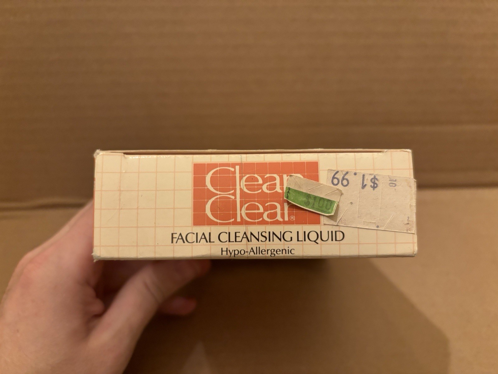 Vintage REVLON 8oz Clean & Clear Facial Cleansing Liquid NOS 90’s Prop Beauty