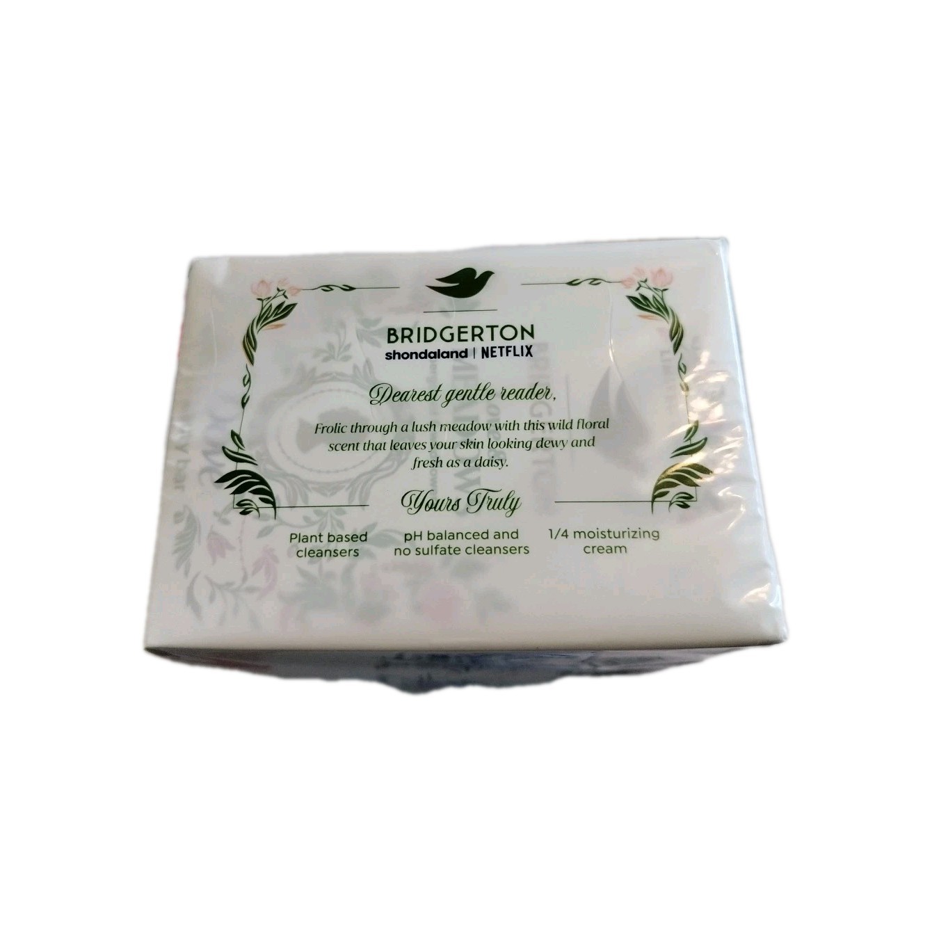 4 x Bridgerton Dove Love And Meadows Bergamot Wildflowers Beauty Bar Soaps 15oz