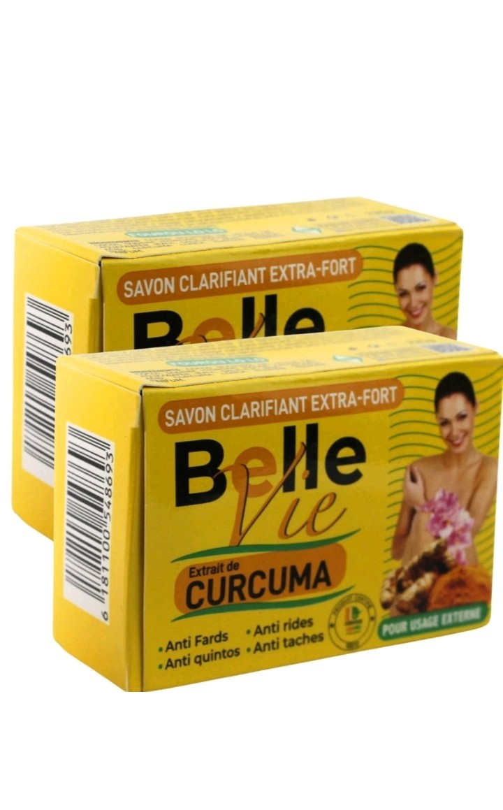 Belle Vie Extra-Fort Clarifying Soap With Turmeric Extract pack of 2
