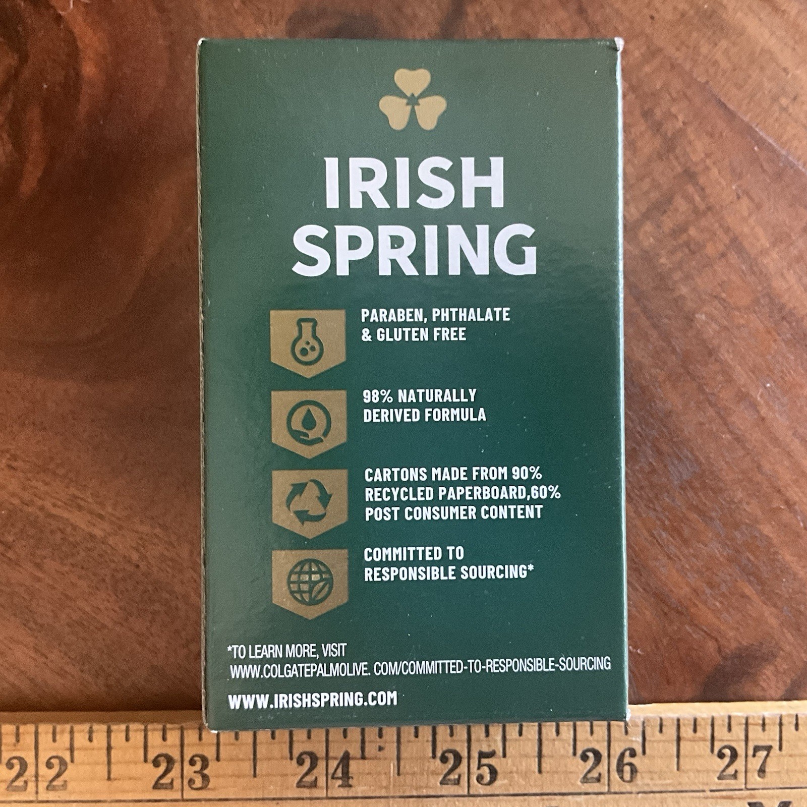 Irish Spring Deodorant Bar Soap Original Clean 4.5 oz
