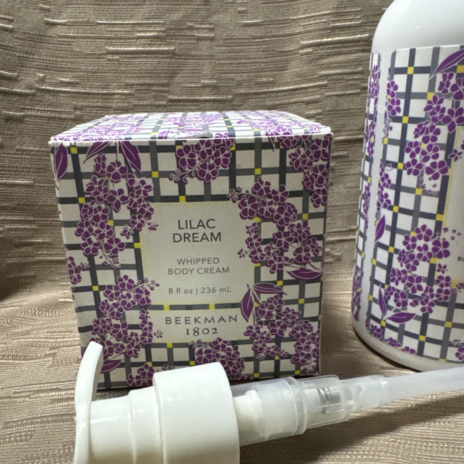 LOT/SET 2 Beekman 1802 LILAC DREAM Hand Body Wash w/Pump~Whipped Body Cream #12