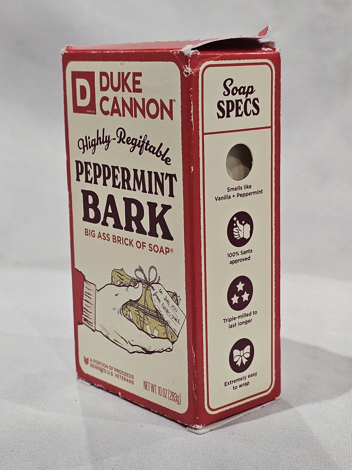 Duke Cannon Peppermint Bark Scent Bar Soap Holiday Collection 10 oz ▪︎ NEW
