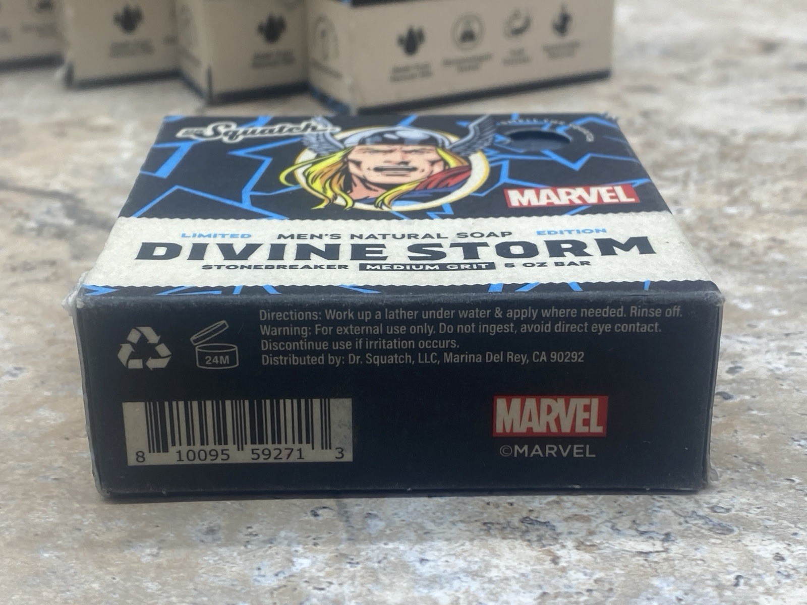 Dr. Squatch Divine Storm Thor Limited Edition Natural Soap Marvel Avengers NEW