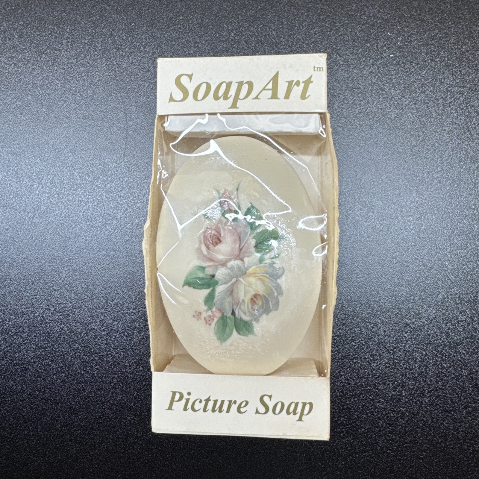 Lasting Impressions Soap Art 3.0 oz Picture Soap Bath Bar Floral Plant Design