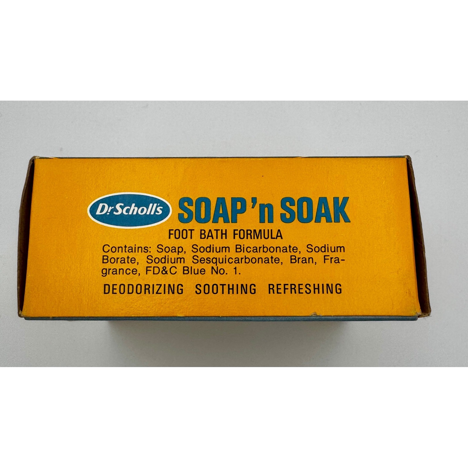 Vtg Dr Scholl’s Soap ‘n Soak Foot Bath Formula 5 Packets New Old Stock 1970s